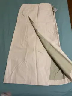 フェイクレザースリットロングスカート