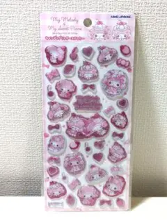 新品　どーりーみっくす　 マイメロディ ピアノキャンディグリッターステッカー
