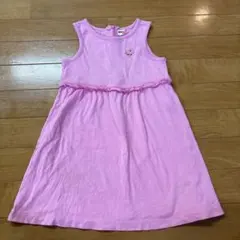 miki house ピンク ノースリーブワンピース