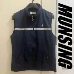 マンシングウエア/フルジップ/ゴルフウインドブレーカーベスト/ウォームアップ