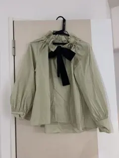 NATURAL BEAUTY basic 長袖ブラウス リボンのサムネイル