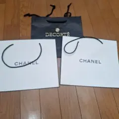 CHANELショップ袋2枚とDECORTÉ袋1枚セット