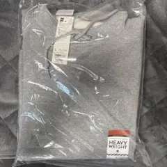 GU ヘビーウェイトスウェットスタンドカラー プルオーバー Lグレー