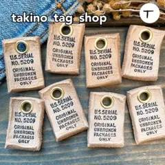 ボールチェーン付き 革タグ ハンドメイド チャーム ビンテージ パーツ