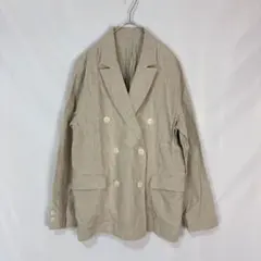 LOUNGEDRESS ラウンジドレス　リネン ダブルジャケット　ベージュのサムネイル