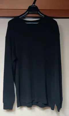 ユニクロ　UNIQLO　ロングスリーブTシャツ　ブラック　XLサイズ