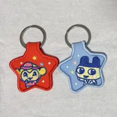 たまごっち カプコンカフェ 刺繍キーホルダー まめっち ききっち