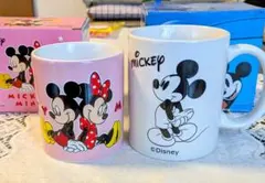 Disney ミッキー 、ミニー 、ペア、マグカップ、セラミック