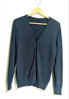 ネイビー 長袖 カーディガン