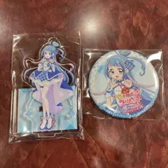 映画キミプリ ブルーレイ特典 キュアウインク 缶バッジ アクスタ セット