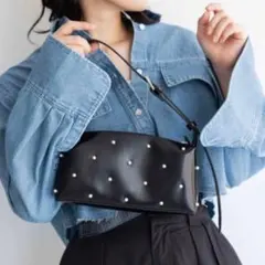 LOWRYS FARM　パール付きバッグ