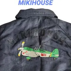 MIKIHOUSE 飛行機・MA1 中綿ジャケット 黒 85208