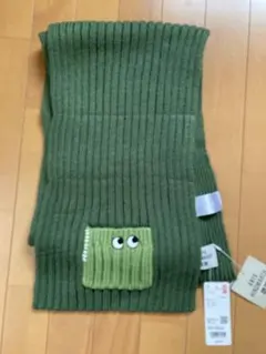 ユニクロ アニヤ・ハインドマーチ マフラー グリーン