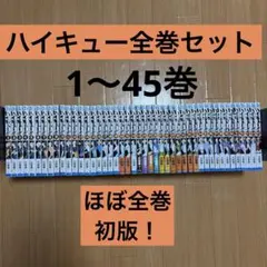 ハイキュー全巻セット1〜45巻初版多数