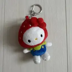 新品未使用　ローリーズファーム　ハローキティ　限定チャーム　イチゴ帽子キティ