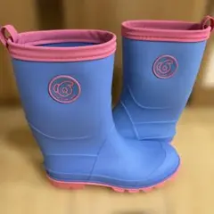 23cm 青とピンクのゴム製長靴