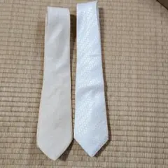 ネクタイ　ハンカチ　白　結婚式　冠婚葬祭
