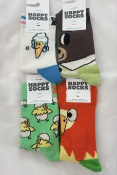 【新品】HAPPY SOCKS キッズ靴下 4足セット