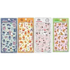 正規品 ディズニー プチドロップステッカー プーさん スティッチ 101匹