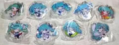 初音ミク　RACINGMIKU　アクリルキーチェーン　9点セット