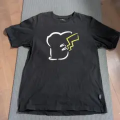 【2/12まで】ユニクロ　ピカチュウTシャツ　M　ブラック