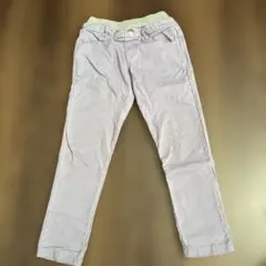 薄紫 ウエストゴム ロングパンツ 130サイズ