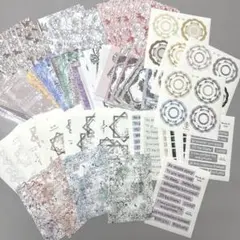 Namong 様　コラージュ素材　背景紙・背景ステッカー　セット