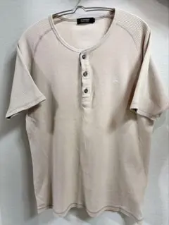 BURBERRY BLACK LABEL ヘンリーネック 半袖 Tシャツ