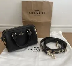 COACH シグネチャー レザー 2way ミニボストンバッグ - メルカリ