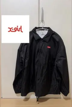 Xgirl ナイロンジャケット コーチジャケット ブラック 黒　値下げ可