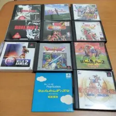 PS1 ゲームソフト まとめセット9本と体験版　ジャンク品