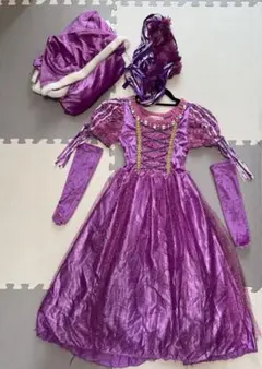 女の子　ラプンツェル　ディズニープリンセスドレス　130