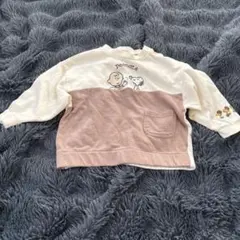 あ*中様 Peanuts スヌーピー　薄手トレーナー 90サイズ アイボリー/ベ