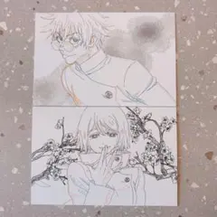 五条悟 家入硝子 原画 ポストカード アニメーション展 呪術廻戦