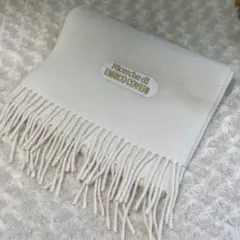 ENRICOCOVERIエンリココベリ 新品　マフラー　ホワイトのサムネイル