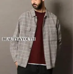 BEAUTY&YOUTHビューティアンドユース　チェック2ポケットシャツ