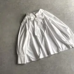 NOLLEY’S Sophi ブロードボウタイブラウス ホワイト 23AW