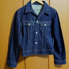 インディヴィ　濃紺　ジージャン　デニム　ストレッチ　サイズ40　L相当