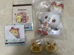 ポケモン ポケピース 一番くじ ぬいぐるみ　マスコット　ヒバニー ピカチュウ