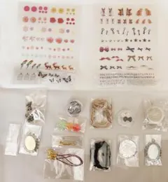 レジンパーツ　アクセサリー　ハンドメイド　材料　セット　まとめ売り
