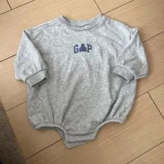 GAP 長袖ロンパース トレーナー スウェット　グレー　70㎝