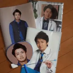 新品未使用　嵐　大野智　ファイル&ミニうちわ