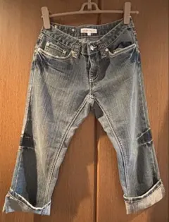 Jayro White デニム ハーフパンツ ハート刺繍のサムネイル