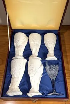 未使用　ボヘミアクリスタル 500PK ワイングラスペア 6脚セット