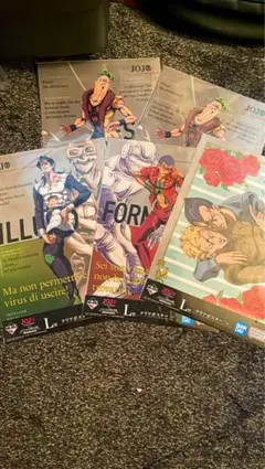 一番くじ ジョジョの奇妙な冒険 （L賞 クリアポスター）5枚