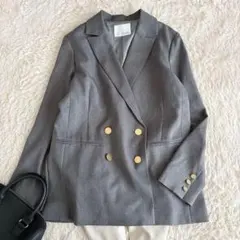 美品✨大人気✨コラージュガリャルダガランテ　ウールライクジャケット　金ボタンのサムネイル
