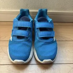 adidas 青 スニーカー　20cm