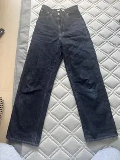moussyストレートデニム サイズ24 ダークブルー