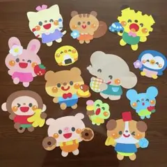 【もっちぃ様】壁面飾り　保育　幼稚園　動物壁面　春　壁面　誕生表　誕生日壁面