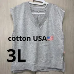 しまむら　コットンUSA ベスト